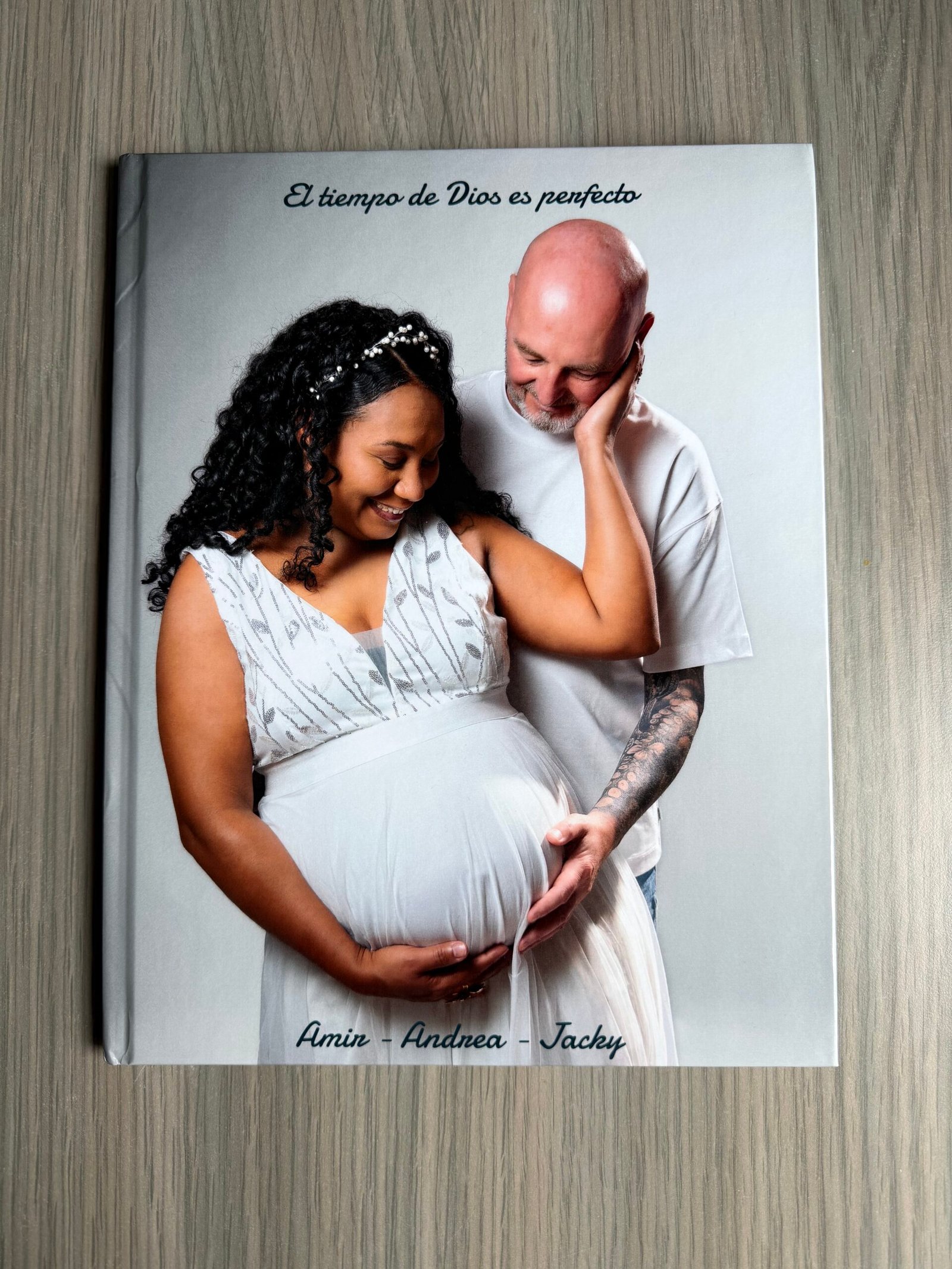 Printed photo book, keepsake album of a newborn session