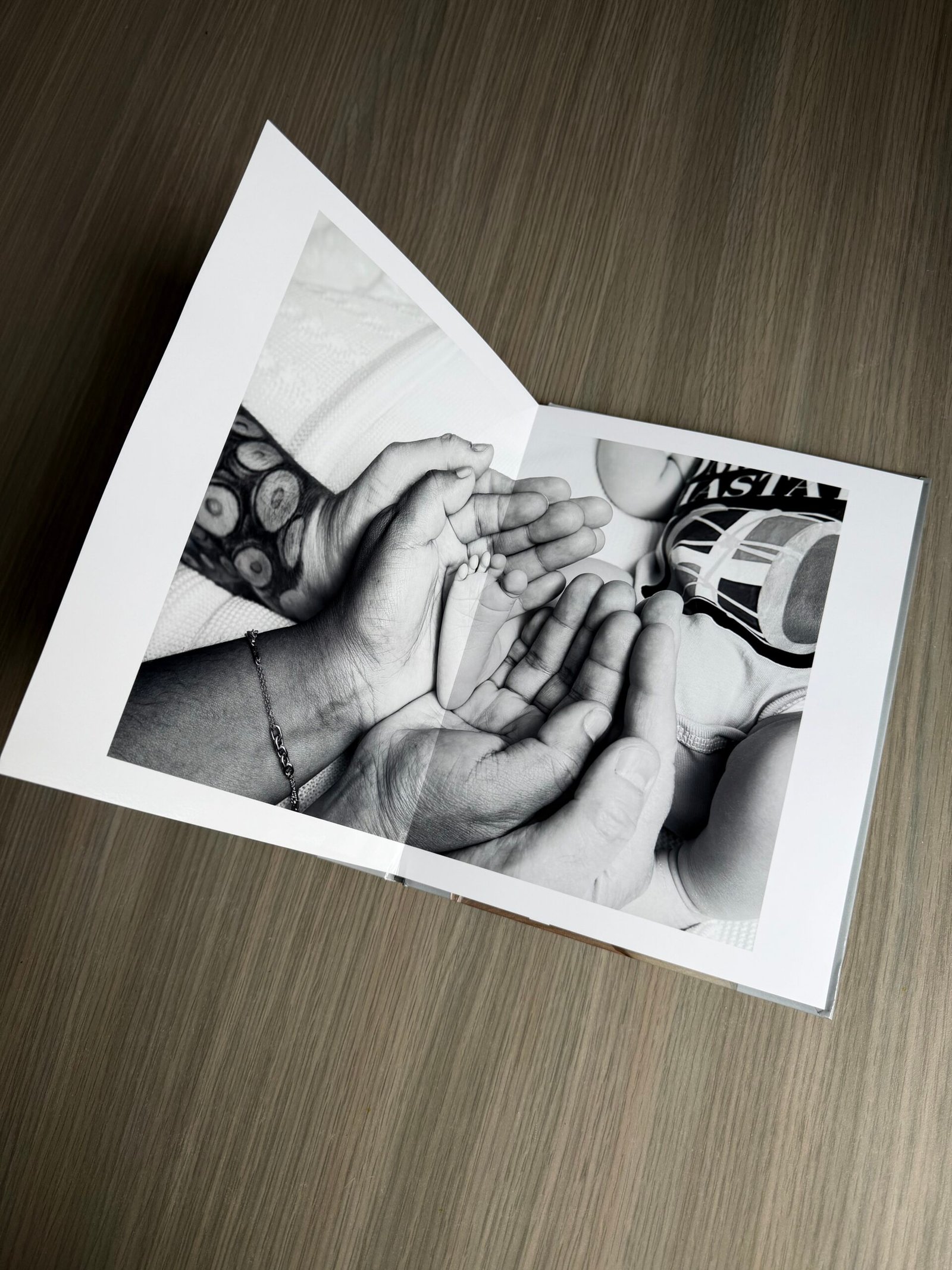 Photo book detail, archival paper pages