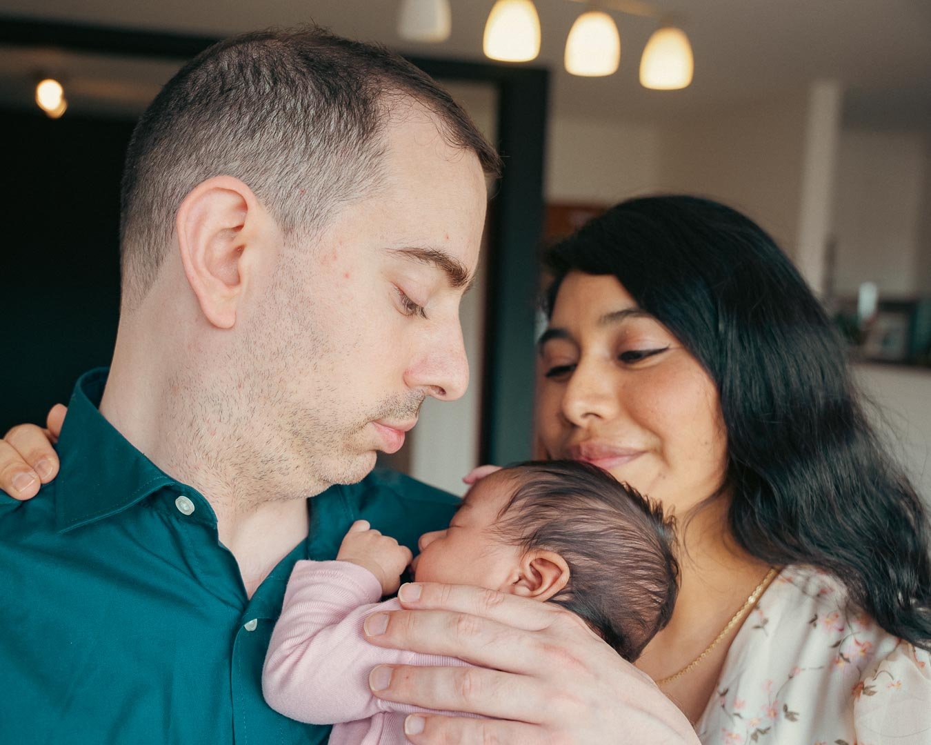 Newborn sleeping portrait