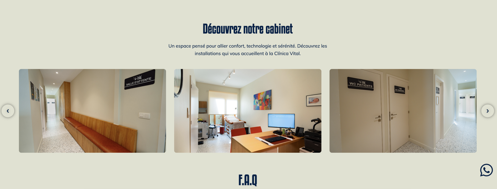 Site web de Clínica Vital : clinique de médecine intégrative à Bruxelles